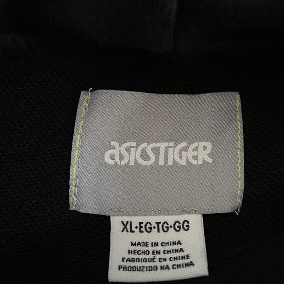 ASICS TIGER men’s black hoodie - Picture 6 of 8